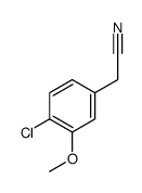 2-(4-氯-3-甲氧基苯基)乙腈结构式