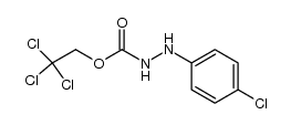 2,2,2-trichloroethyl 2-(4-chlorophenyl)hydrazinecarboxylate结构式