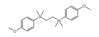 1,2-bis((4-methoxyphenyl)dimethylsilyl)ethane结构式