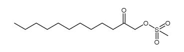 2-oxododecyl methanesulfonate结构式