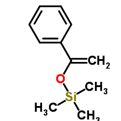 1-苯基-1-三甲基甲硅氧基乙烯结构式