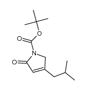 N-tert-butoxycarbonyl-4-isobutyl-3-pyrrolin-2-one结构式