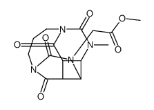 3,6-Propanocyclobuta[1,2-d:4,3-d']dipyrimidine-1(2H)-acetic acid,octahydro-8-methyl-2,4,5,7-tetraoxo-, methyl ester结构式