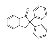 1H-Inden-1-one,2,3-dihydro-2,2-diphenyl-结构式