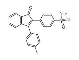 2-[4-Sulfamoyl-phenyl]-3-p-tolyl-indon结构式