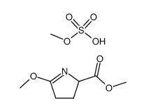 methyl 5-methoxy-3,4-dihydro-2H-pyrrole-2-carboxylate methyl sulfate结构式