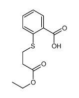 2-(3-ethoxy-3-oxopropyl)sulfanylbenzoic acid结构式