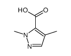 2,4-Dimethyl-2H-pyrazole-3-carboxylic acid结构式