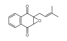 Naphth[2,​3-​b]​oxirene-​2,​7-​dione, 1a,​7a-​dihydro-​1a-​(3-​methyl-​2-​buten-​1-​yl)​结构式
