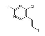 (E)-5-(2-iodovinyl)-2,4-dichloropyrimidine结构式