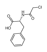 N-氯乙酰-D-苯丙氨酸结构式