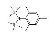 2,4,6-trimethyl-N,N-bis(trimethylstannyl)aniline结构式