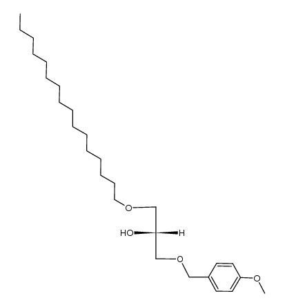 1-O-Hexadecyl-3-O-(4-methoxybenzyl)-sn-glycerol结构式