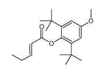 (2,6-ditert-butyl-4-methoxyphenyl) pent-2-enoate结构式