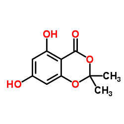 5,7-二羟基-2,2-二甲基-4H-1,3-苯并二噁烷-4-酮结构式