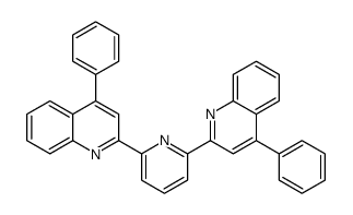 4-phenyl-2-[6-(4-phenylquinolin-2-yl)pyridin-2-yl]quinoline结构式