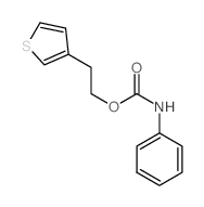 2-thiophen-3-ylethyl N-phenylcarbamate结构式