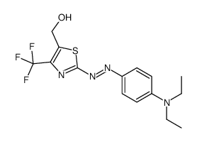 [2-[[4-(diethylamino)phenyl]diazenyl]-4-(trifluoromethyl)-1,3-thiazol-5-yl]methanol结构式