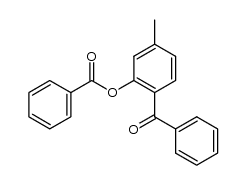 (2-hydroxy-4-methylphenyl)(phenyl)methanone benzoate结构式