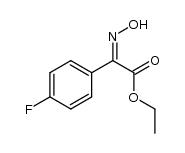 ethyl 2-(4-fluorophenyl)-2-(hydroxyimino)acetate结构式