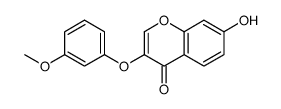 7-hydroxy-3-(3-methoxyphenoxy)chromen-4-one结构式