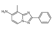 8-methyl-2-phenyl-[1,2,4]triazolo[1,5-a]pyridin-7-amine结构式