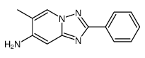 6-methyl-2-phenyl-[1,2,4]triazolo[1,5-a]pyridin-7-amine结构式
