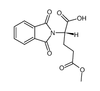 2-(1,3-dioxo-1,3-dihydro-isoindol-2-yl)-pentanedioic acid 5-methyl ester结构式