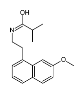 N-[2-(7-methoxynaphthalen-1-yl)ethyl]-2-methylpropanamide结构式