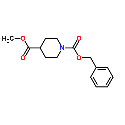 1-Cbz-4-哌啶甲酸甲酯结构式