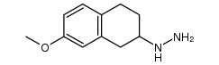 (1,2,3,4-tetrahydro-7-methoxy-2-naphthyl)hydrazine结构式