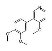 3-(3,4-dimethoxyphenyl)-4-methoxypyridine结构式