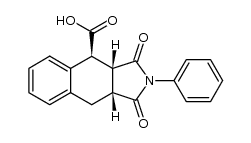 (3aR,4S,9aR)-1,3-dioxo-2-phenyl-2,3,3a,4,9,9a-hexahydro-1H-benzo[f]isoindole-4-carboxylic acid结构式