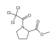 Methyl 1-(trichloroacetyl)-2-pyrrolidinecarboxylate结构式