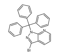 3-bromo-1-tritylpyrazolo[3,4-b]pyridine结构式