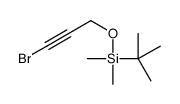 3-bromoprop-2-ynoxy-tert-butyl-dimethylsilane结构式
