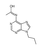 N-(9-propylpurin-6-yl)acetamide结构式