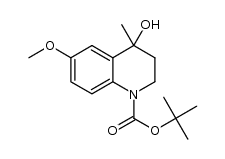tert-butyl 4-hydroxy-6-methoxy-4-methyl-3,4-dihydroquinoline-1(2H)-carboxylate结构式
