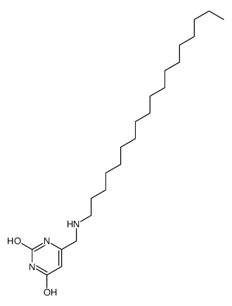 6-[(octadecylamino)methyl]-1H-pyrimidine-2,4-dione结构式