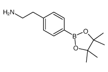 2-[4-(4,4,5,5-tetramethyl-1,3,2-dioxaborolan-2-yl)phenyl]ethanamine结构式