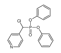 4-[chloro(diphenoxyphosphoryl)methyl]pyridine结构式
