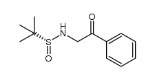 (R)-N-tert-butanesulfinyl 2-oxo-2-phenylethylamine结构式