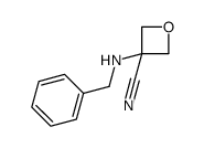 3-(苄氨基)氧杂环丁烷-3-腈结构式