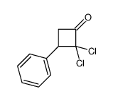 2,2-dichloro-3-phenylcyclobutan-1-one结构式