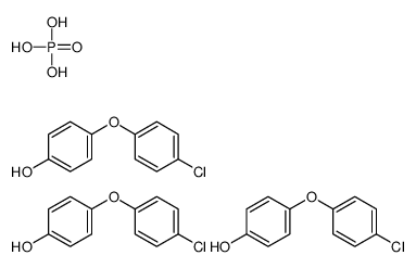 4-(4-chlorophenoxy)phenol,phosphoric acid结构式