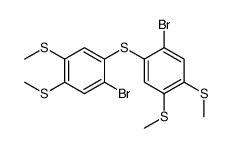 1-bromo-2-[2-bromo-4,5-bis(methylsulfanyl)phenyl]sulfanyl-4,5-bis(methylsulfanyl)benzene结构式