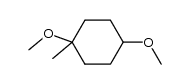 trans-1,4-Dimethoxy-1-methylcyclohexan结构式
