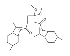 (1S,2R)-3,3-Dimethoxy-1,2-cyclobutanedicarboxylic Acid Di-L-Menthyl Ester结构式