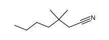 3,3-dimethyl-heptanenitrile结构式