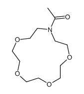 1-(1,4,7,10-tetraoxa-13-azacyclopentadec-13-yl)ethanone结构式